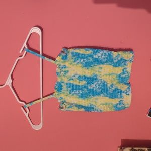 Girls Justice smocked tube top tank size 12